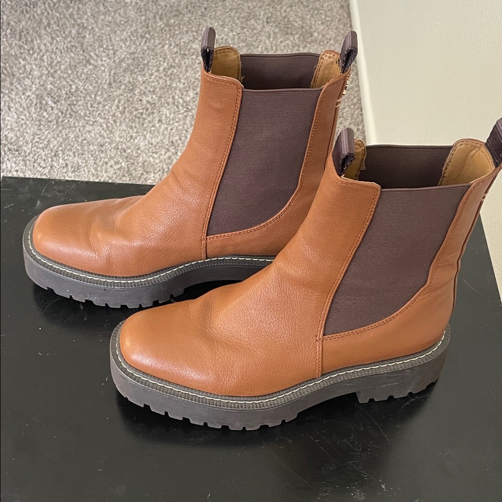 Sam Edelman Real Leather Men’s Brown Chukka Boots Sz 6.5. - Picture 5 of 9
